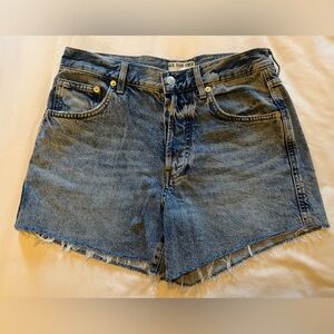 We The Free Distressed Blue Jean Shorts